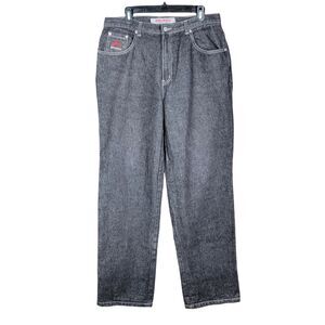 Vintage Avirex Jeans Men's 34x34 Y2K Baggy Denim Skater Grunge Black Faded